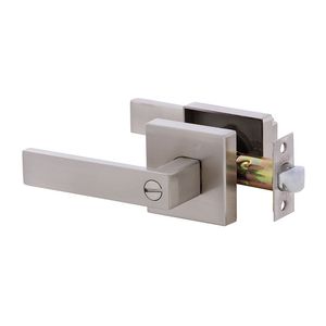 Cerradura manija cuadrada baño cromada Kl 106B