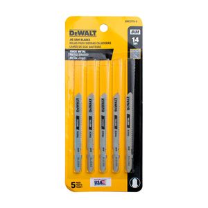 Set Hojas Sierra Caladora Para Corte De Metal 5 Pzas. De 3" X 14TPI Dewalt DW3770-5