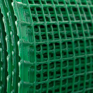 Rollo malla plástica 12 x 12mm 1mt x 30mt verde