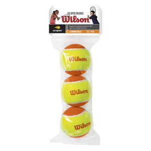 Pelotas de Tenis Wilson US Open Transición Naranja x3
