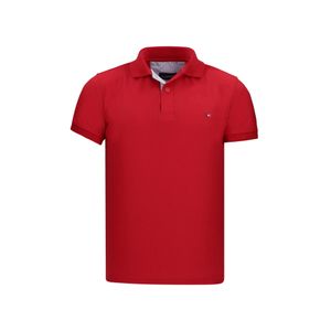 Camiseta tipo polo para hombre Hamer bordada roja