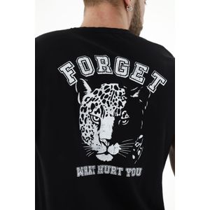Camiseta negra manga corta para hombre
