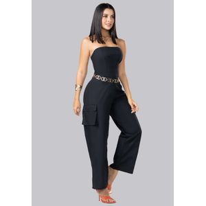 Enterizo Largo Mujer Negro Mp 102617