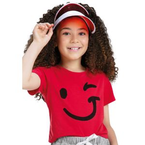 Camiseta Infantil Femenino Rojo Mp 88956