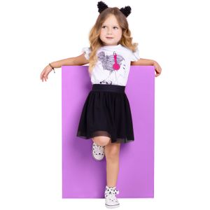 Conjunto Infantil Femenino Blanco Mp 3180