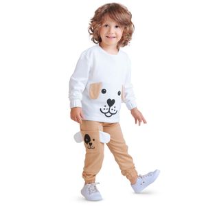 Conjunto Infantil Masculino Blanco Mp 4266