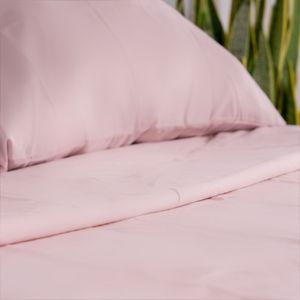 Juego de Sabanas Color Palo de Rosa Extra suaves Tamaño Doble