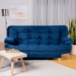 Sofá Cama Valencia  Azul Petroleo 3 PTOS 180x84x85