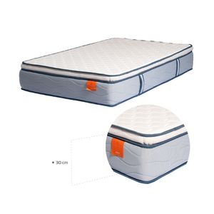 Colchon semidoble 120X190X30 3 capas dureza suave