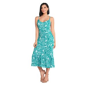 Vestido Largo Mujer Verde Mp 8363
