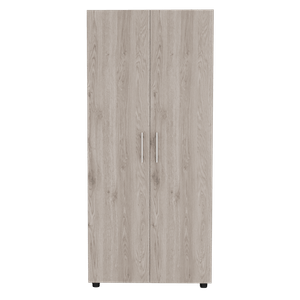 Closet Derek, Humo y Blanco Vainilla, Dos Puertas Abatibles y Entrepaños