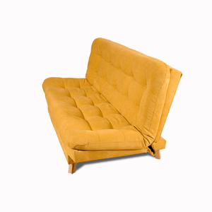 Sofá Cama Valencia  Mostaza 3 PTOS  + Cojines