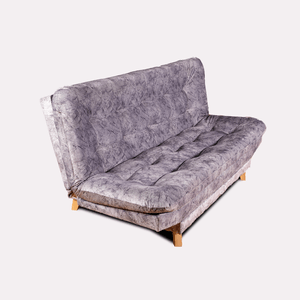 Sofá Cama Valencia Marmol Plata 3 PTOS 180x84x85 + Cojines