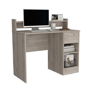 Escritorio Tulk, Humo, con Un Cajon Archivador ZF