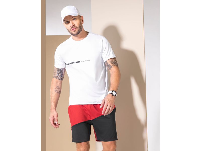 Bermuda roja hombre cheap
