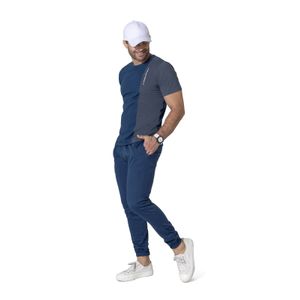 Jogger Masculino Azul Petróleo Oscuro Mp 33636