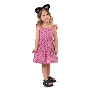 Vestido Infantil Rosa Mp 3494
