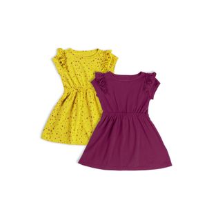 Vestido Paq X2 Infantil Multicolor Mp 5038