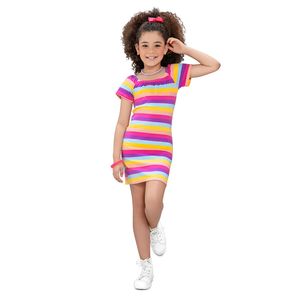 Vestido Infantil Multicolor Mp 90750