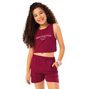 Conjunto Infantil Femenino Rojo Mp 101771
