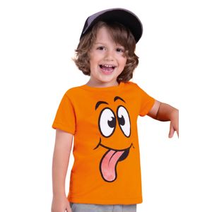 Camiseta Infantil Masculino Naranja Mp 3796