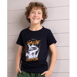 Camiseta Infantil Negro Mp 4056