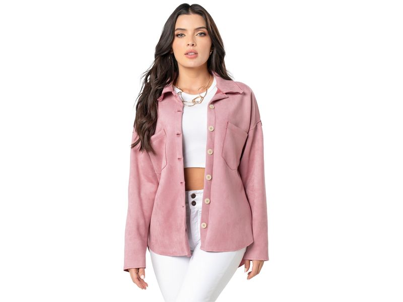 Chaqueta rosa palo mujer best sale