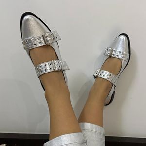 Flats Lucie Plateado