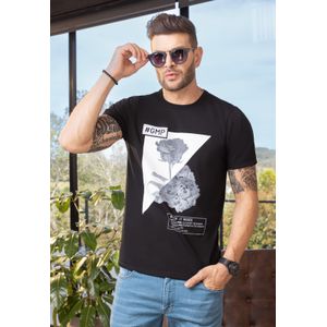 Camiseta Hombre Negro Mp 102569