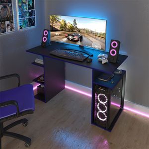 Escritorio Gamer Osaka Negro/Azul