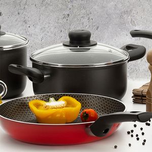 Olla Cacerola Con Tapa Superior 24 Cm Gris