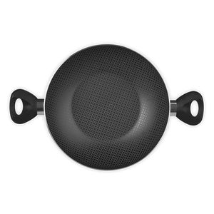 Sarten Wok Superior 28 Cm Con Tapa Gris