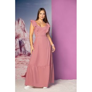Vestido Largo Juvenil Palo De Rosa Atypical 87061