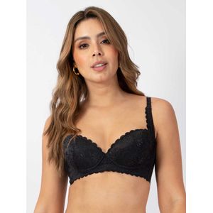 Brasier Realce en Encaje Negro