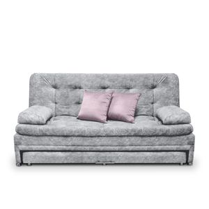 Sofa cama Nido Tarima Olsen Tela Gris - Incluye Cojines