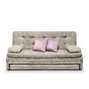Sofa cama Nido Tarima Olsen Tela Camel - Incluye Cojines