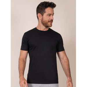 Camiseta Básica en Algodón Negro