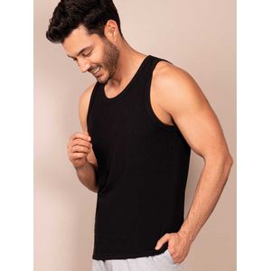 Camisilla Básica en Algodón Negro
