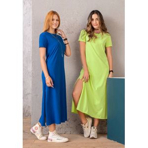 Vestido Largo Mujer Azul Rey Rutta 5616