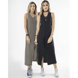 Vestido Largo Mujer Negro Rutta 9895
