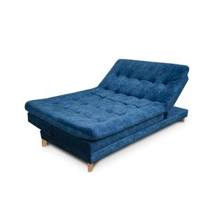 Sofa cama 5 posiciones Agassi Tela azul - Incluye Cojines