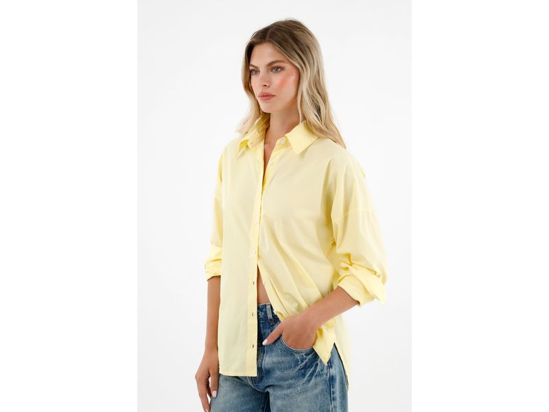 Camiseta manga larga amarilla mujer hotsell