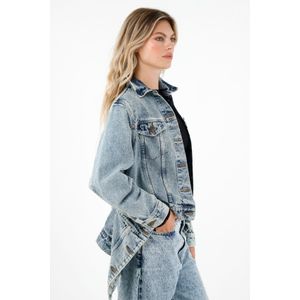 Chaqueta multiestilo azul para mujer