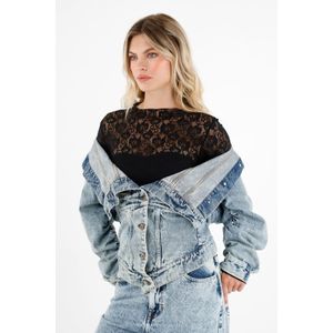 Chaqueta multiestilo azul para mujer