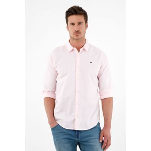Camisa rosada manga larga para hombre
