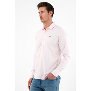 Camisa rosada manga larga para hombre
