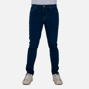 Jean Slim Color Azul Medio Para Hombre