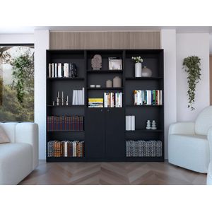Combo de Bibliotecas Home, Wengue Incluye Tres Bibliotecas