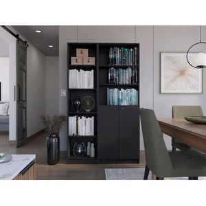 Combo de Bibliotecas Home Eco, Wengue, Incluye Dos Bibliotecas