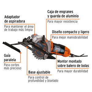 Sierra Circular 4-1/2'' 127 V 750 W Truper 100123 127V